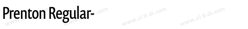 Prenton Regular字体转换 Prenton Regular字体转换